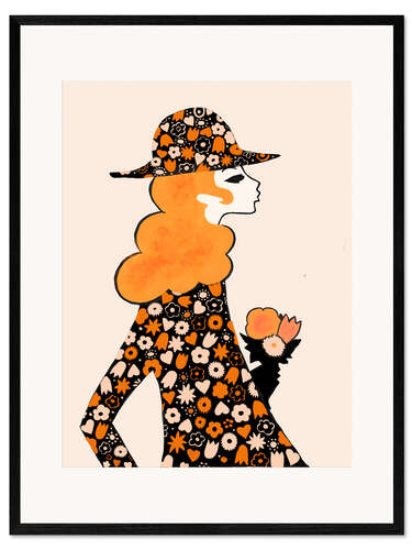 Framed art print Vintage Fashionista