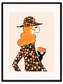 Framed art print Vintage Fashionista