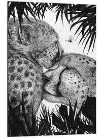 Magnettafel Gepardenliebe