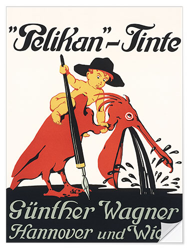 Självhäftande poster Pelikan ink (German)