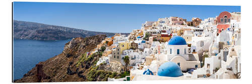 Gallery print Seaside village Oia on Santorini, Greece