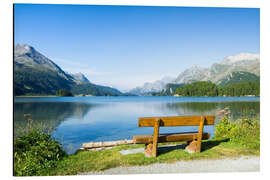 Aluminiumsbilde Lake Sils in the Engadine, Switzerland