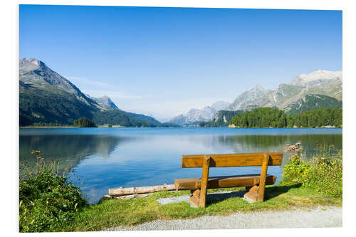 PVC-tavla Lake Sils in the Engadine, Switzerland