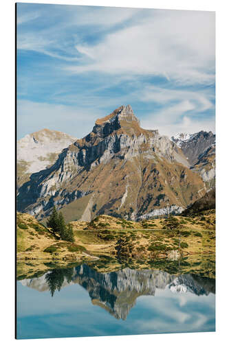 Aluminium print Trüebsee and Mount Titlis, Switzerland