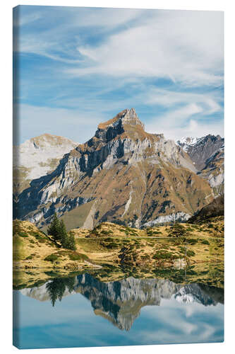 Tableau sur toile Trübsee et le Titlis, Suisse