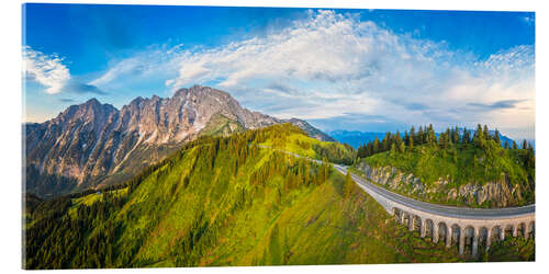 Acrylglas print Rossfeld Panoramastrasse in Berchtesgaden