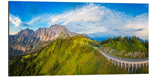 Alubild Rossfeld Panoramastraße in Berchtesgaden