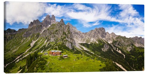 Obraz na płótnie Large Bischofsmütze with Hofpürgelhütte in the Dachstein Mountains