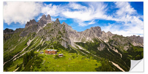 Autocolante decorativo Grande Bischofsmütze com Hofpürgelhütte nas montanhas Dachstein