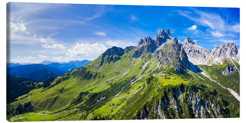 Canvas-taulu Big bishop's cap in the Dachstein mountains