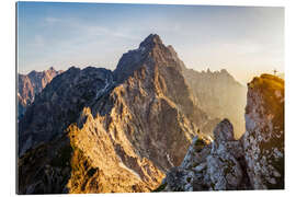 Gallery Print Einsamer Bergsteiger vor Watzmann Ostwand