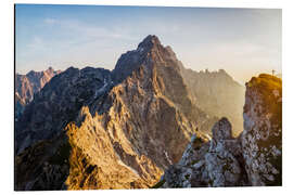 Magnettafel Einsamer Bergsteiger vor Watzmann Ostwand
