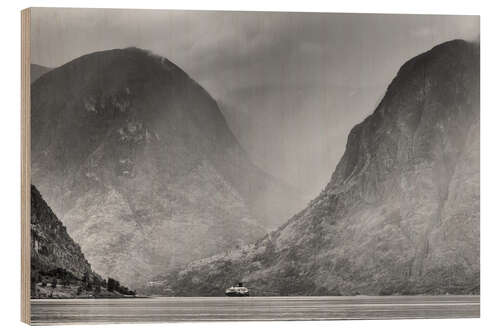 Tableau en bois Aurlandsfjord