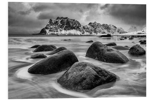 Foam board print Uttakleiv, Lofoten