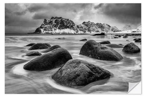 Naklejka na ścianę Uttakleiv, Lofoten