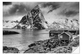 Selvklebende plakat Oldstinden, Reine, Lofoten