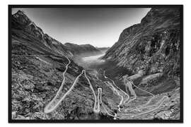 Gerahmter Kunstdruck Trollstigen