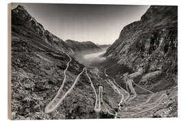 Wood print Trollstigen