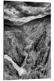 Tableau en aluminium Cascade de Vøringsfossen