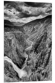 Foam board print Vøringsfossen waterfall