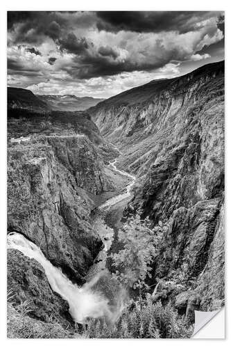 Selvklebende plakat Vøringsfossen