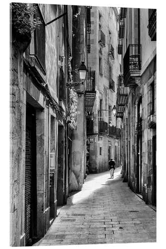 Acrylic print Barcelona's streets