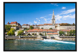 Gerahmter Kunstdruck Historische Altstadt von Bern