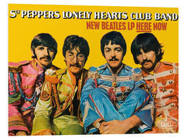 Foam board print The Beatles, Sgt. Pepper's Lonely Hearts Club Band