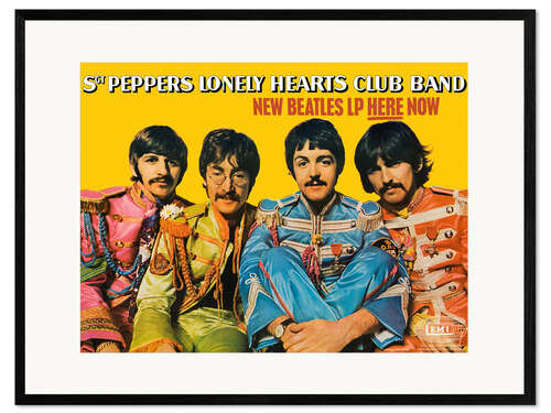 Kunsttryk i ramme The Beatles, Sgt. Pepper's Lonely Hearts Club Band