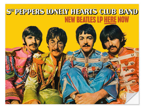 Sticker mural The Beatles, Sgt. Pepper's Lonely Hearts Club Band