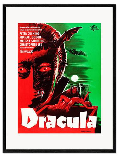 Ingelijste kunstdruk Dracula II