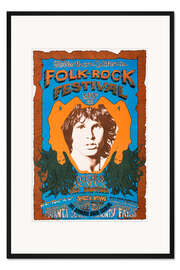 Gerahmter Kunstdruck Folk-Rock Festival