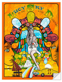 Självhäftande poster Lucy In The Sky With Diamonds