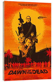 Wood print Dawn of the Dead