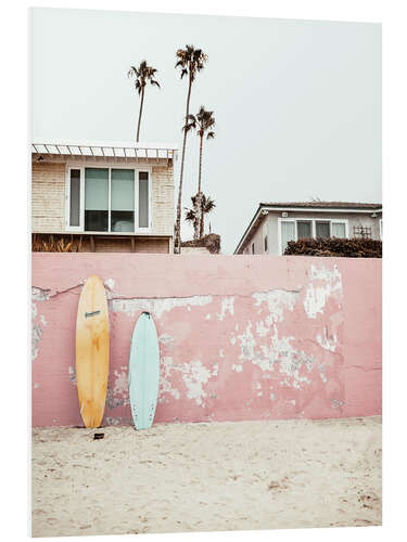 Foam board print Surfboards at the Beach House