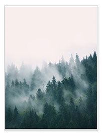 Poster Forêt dans la brume