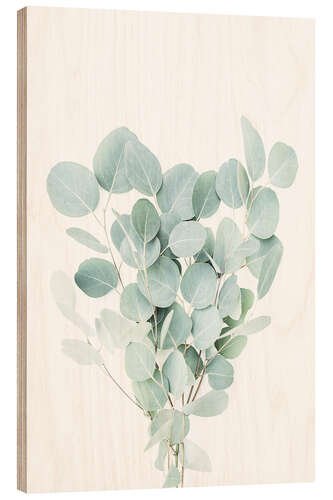 Wood print Eucalyptus Branches