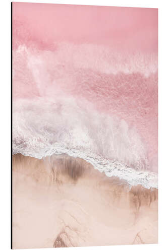 Tableau en aluminium Écume de mer rose