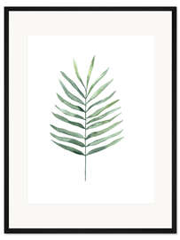 Gerahmter Kunstdruck Palmenblatt