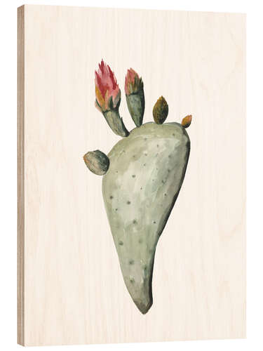 Stampa su legno Cactus Fiorito