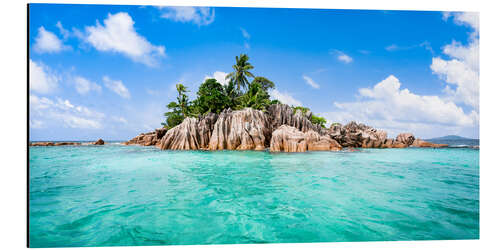 Tableau en aluminium Île Saint-Pierre aux Seychelles