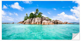 Vinilo para la pared Isla de San Pedro en las Seychelles