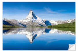 Vinilo para la pared Stellisee y Matterhorn cerca de Zermatt