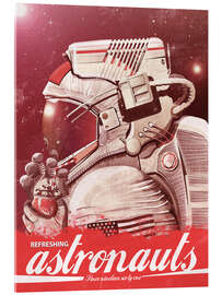 Acrylic print Cola astronaut