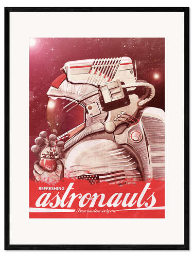 Framed art print Cola astronaut