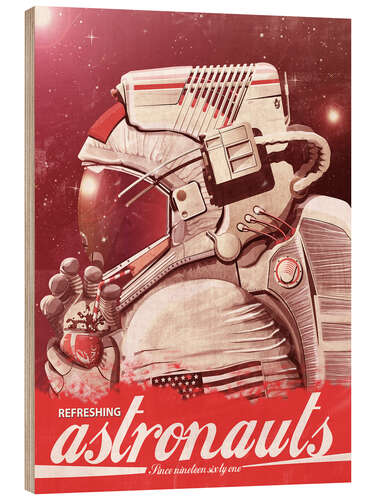 Puutaulu Cola astronaut
