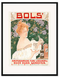 Gerahmter Kunstdruck Bols Likör (niederländisch)