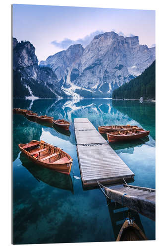 Gallery print Reflection in the Lago di Braies