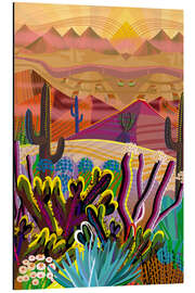 Magnettafel Hoch oben auf einem Wüstenberg