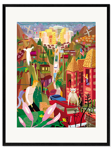 Innrammet kunsttrykk Playboys and Geishas in Old Los Angeles